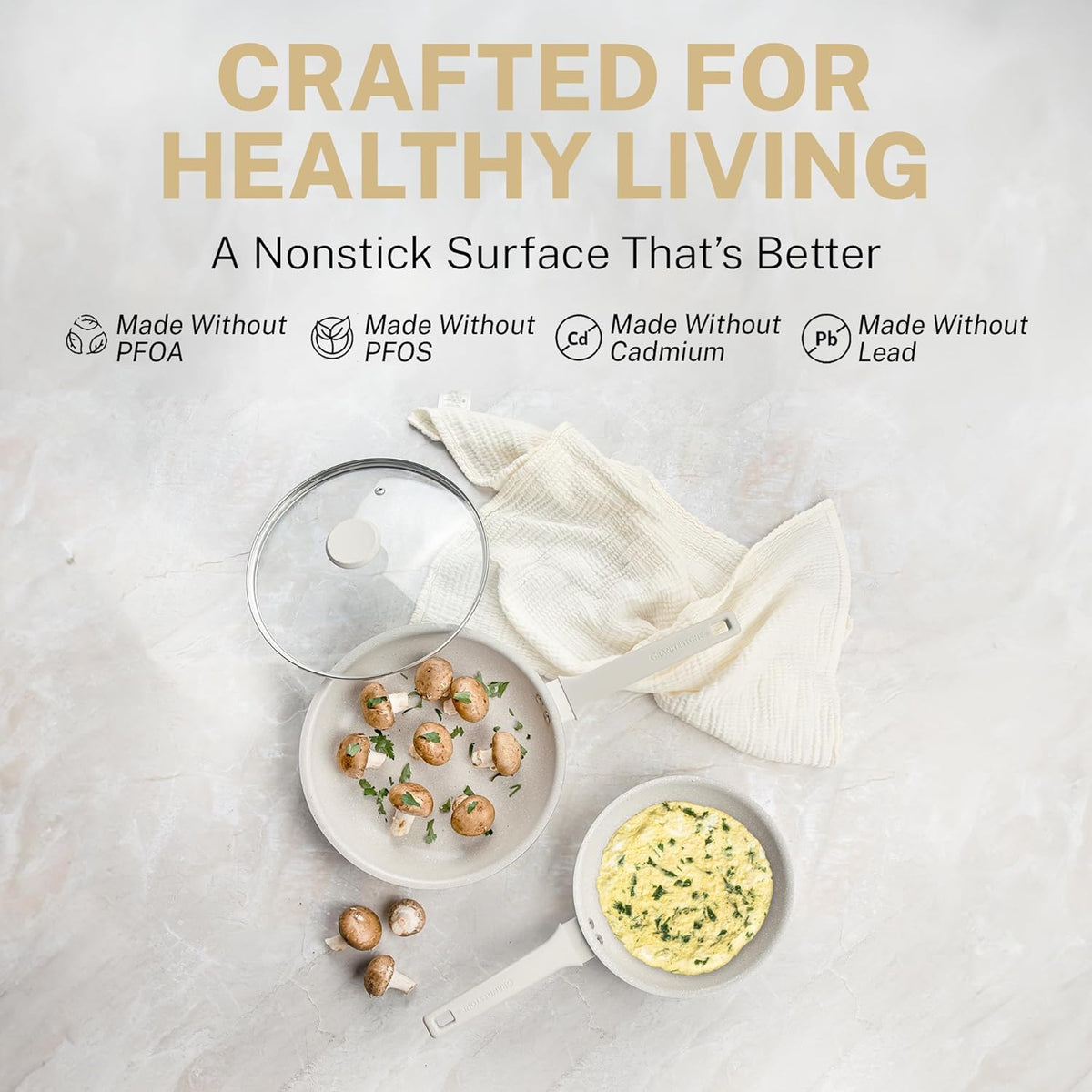 Granitestone Desert Collection 4 Quart Sauté Pan