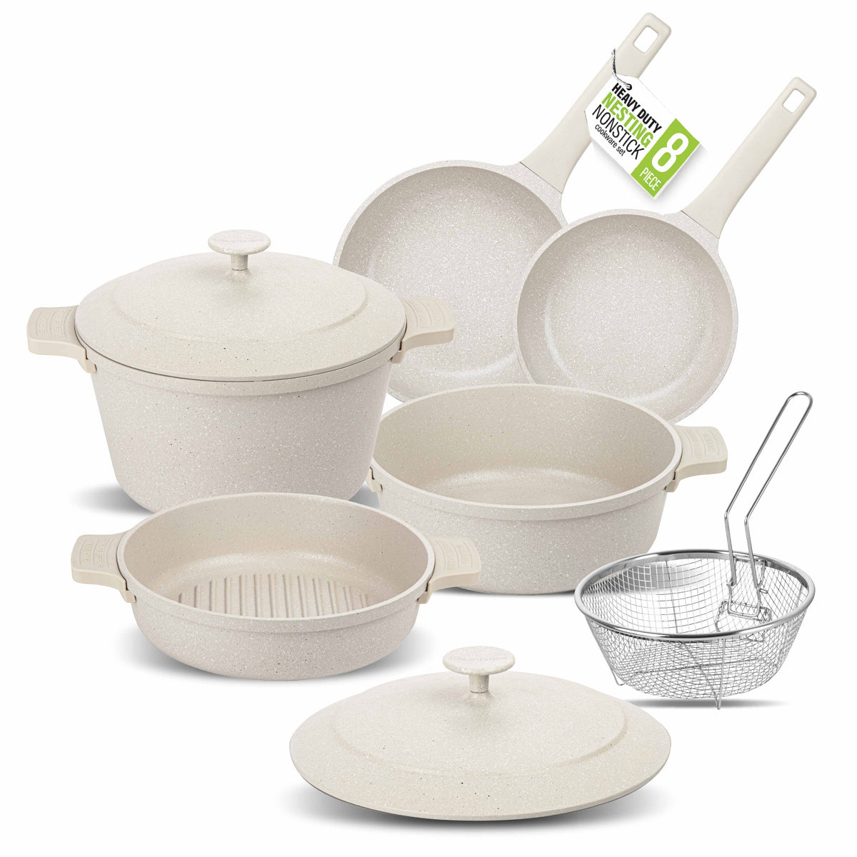 Granitestone 8-Piece Nesting Cookware Set
